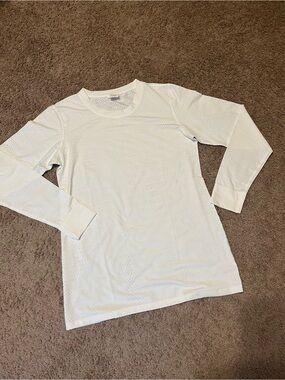 ZYIA White Perforated Active Tee